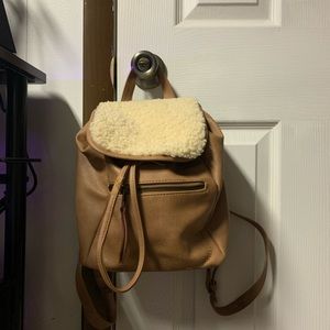 Target Shearling Mini Backpack